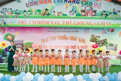 Một số hoạt động chào mừng ngày quốc tế thiếu nhi 1-6 và lễ ra trường cho trẻ 5 tuổi của cô trò trường mầm non Khánh Phú